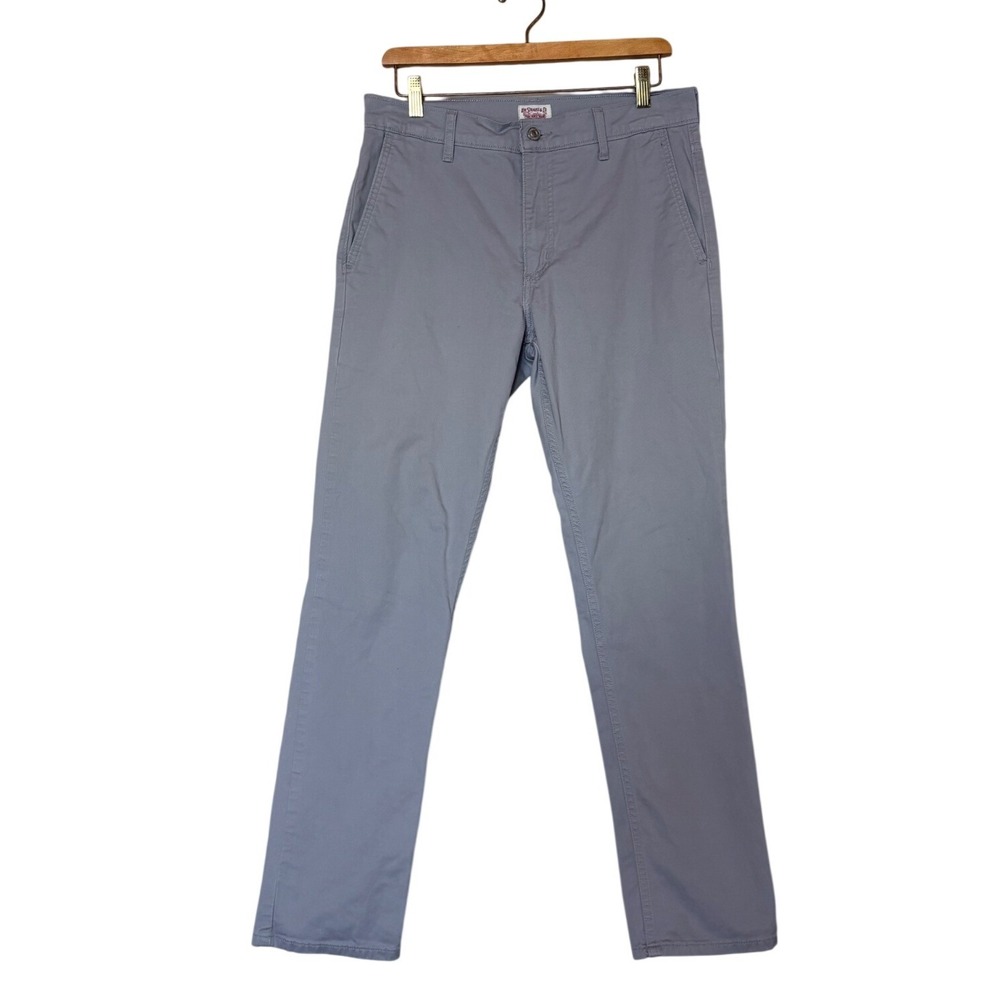 Levi Strauss Two Horse 511 Slim Fit‎ Gray Chino Pants Mens 31x30 Stretch Cotton